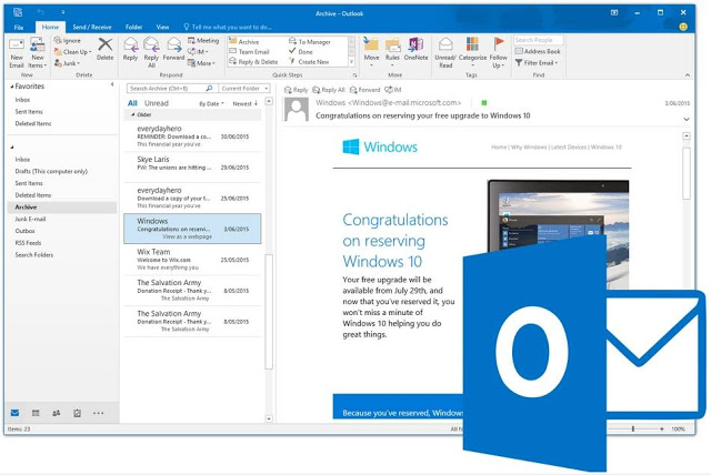 download outlook 2016 for free